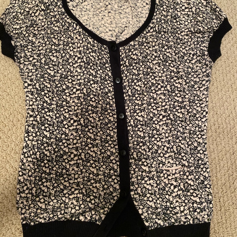 Patterned button-up shirt
